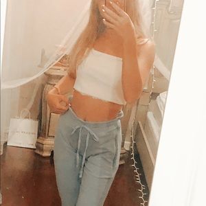 PINK size M blue yoga pants 💓